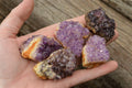 Natural Small Dark "Amethystos" Amethyst Clusters x 35 From Kwaggafontein, South Africa - TopRock