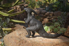Polished Black Soapstone Dinosaur Carving x 1 From Zimbabwe - Toprock Gemstones and Minerals 