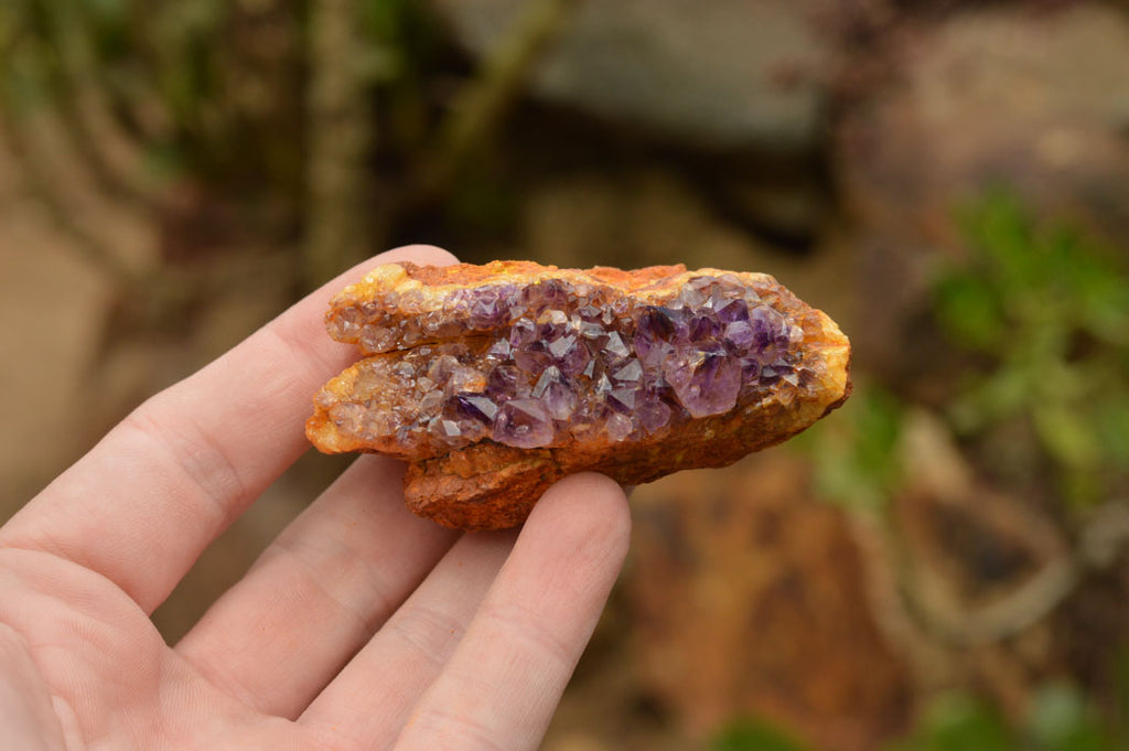 Natural Small Dark "Amethystos" Amethyst Clusters x 35 From Kwaggafontein, South Africa - TopRock