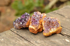Natural Small Dark "Amethystos" Amethyst Clusters x 35 From Kwaggafontein, South Africa - TopRock