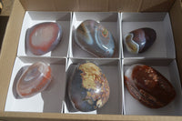 Polished Red Sashe River Agate Free Forms x 6 From Sashe River, Zimbabwe - Toprock Gemstones and Minerals 