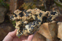 Natural Schorl Black Tourmaline Specimens x 2 From Erongo, Namibia