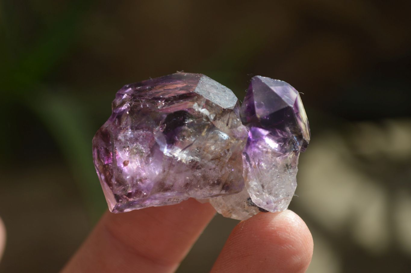 Natural Smokey Window Amethyst Crystals  x 35 From Chiredzi, Zimbabwe - Toprock Gemstones and Minerals 
