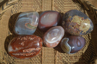 Polished Red Sashe River Agate Free Forms x 6 From Sashe River, Zimbabwe - Toprock Gemstones and Minerals 