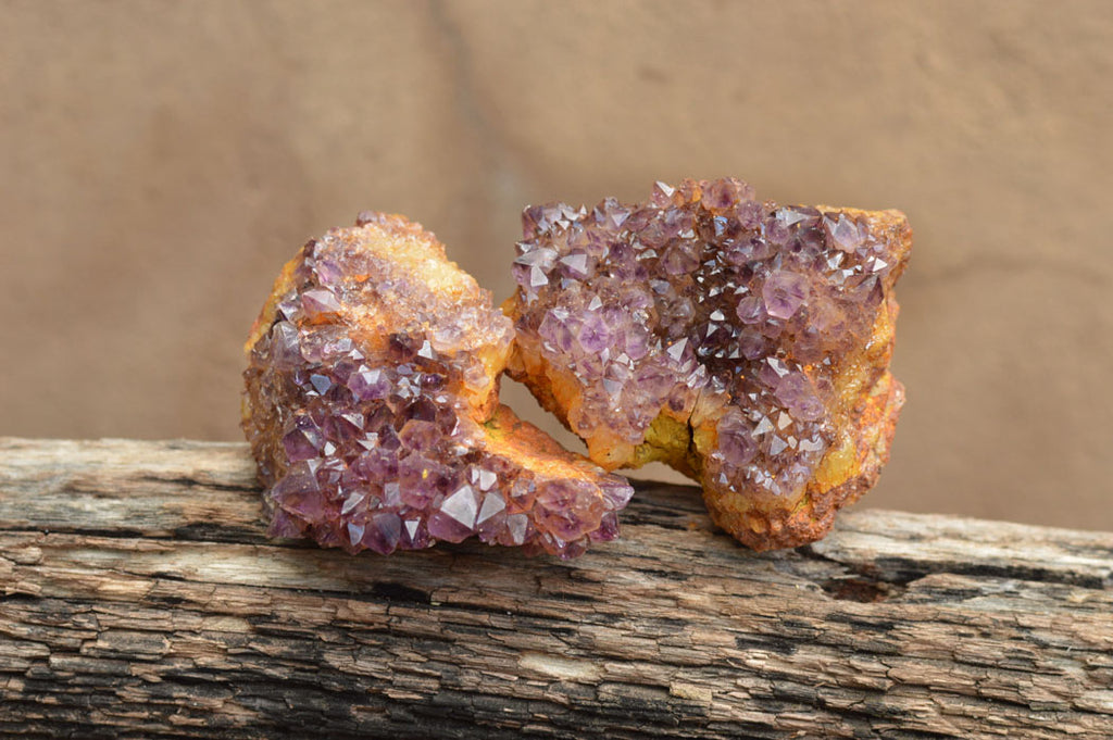 Natural Small Dark "Amethystos" Amethyst Clusters x 35 From Kwaggafontein, South Africa - TopRock