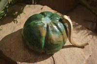 Polished Green Verdite Pumpkin Carving x 1 From Zimbabwe - Toprock Gemstones and Minerals 