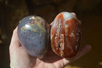 Polished Red Sashe River Agate Free Forms x 6 From Sashe River, Zimbabwe - Toprock Gemstones and Minerals 