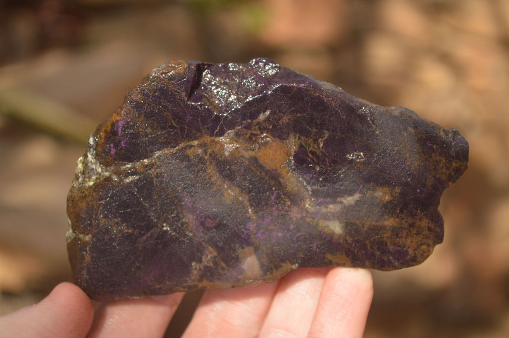 Polished  Metallic Purpurite Slices With Matte Finish x 6 From Erongo, Namibia - Toprock Gemstones and Minerals 