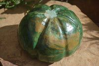 Polished Green Verdite Pumpkin Carving x 1 From Zimbabwe - Toprock Gemstones and Minerals 