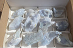 Natural Etched Blue Chalcedony Specimens  x 12 From Nsanje, Malawi - Toprock Gemstones and Minerals 