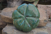 Polished Green Verdite Pumpkin Carving x 1 From Zimbabwe - Toprock Gemstones and Minerals 
