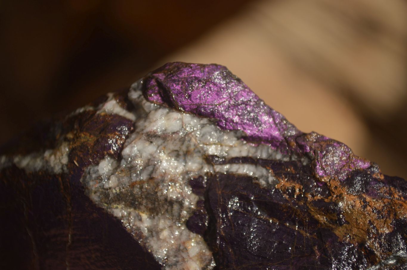 Polished  Metallic Purpurite Slices With Matte Finish x 6 From Erongo, Namibia - Toprock Gemstones and Minerals 