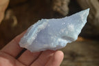 Natural Etched Blue Chalcedony Specimens  x 12 From Nsanje, Malawi - Toprock Gemstones and Minerals 
