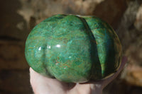 Polished Green Verdite Pumpkin Carving x 1 From Zimbabwe - Toprock Gemstones and Minerals 