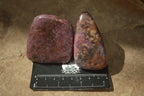 Polished Pink Rhodonite Free Forms  x 6 From Zimbabwe - Toprock Gemstones and Minerals 