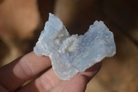 Natural Etched Blue Chalcedony Specimens  x 12 From Nsanje, Malawi - Toprock Gemstones and Minerals 