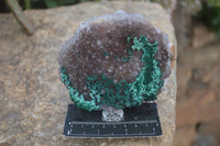 Natural Rare Ball Malachite On Quartz & Dolomite Specimens x 2 From Kambove, Congo - Toprock Gemstones and Minerals 