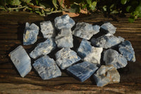 Natural New Sky Blue Calcite Specimens  x 24 From Spitzkop, Namibia - Toprock Gemstones and Minerals 