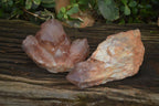 Natural Red Hematoid Quartz Specimens x 2 From Karoi, Zimbabwe - Toprock Gemstones and Minerals 
