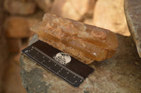 Natural Honey Aragonite Etched & Cobbed Pieces  x 6 From Namibia - Toprock Gemstones and Minerals 