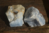 Natural New Sky Blue Calcite Specimens  x 24 From Spitzkop, Namibia - Toprock Gemstones and Minerals 