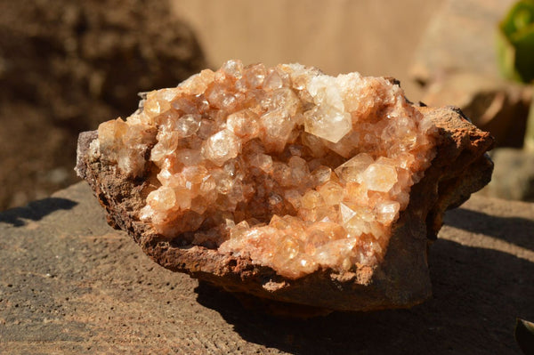 Natural Quartz Clusters With Golden Limonite Colouring  x 2 From Solwezi, Zambia - TopRock