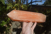 Polished Orange Twist Calcite Tower x 1 From Maevantanana, Madagascar - Toprock Gemstones and Minerals 