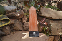 Polished Orange Twist Calcite Tower x 1 From Maevantanana, Madagascar - Toprock Gemstones and Minerals 