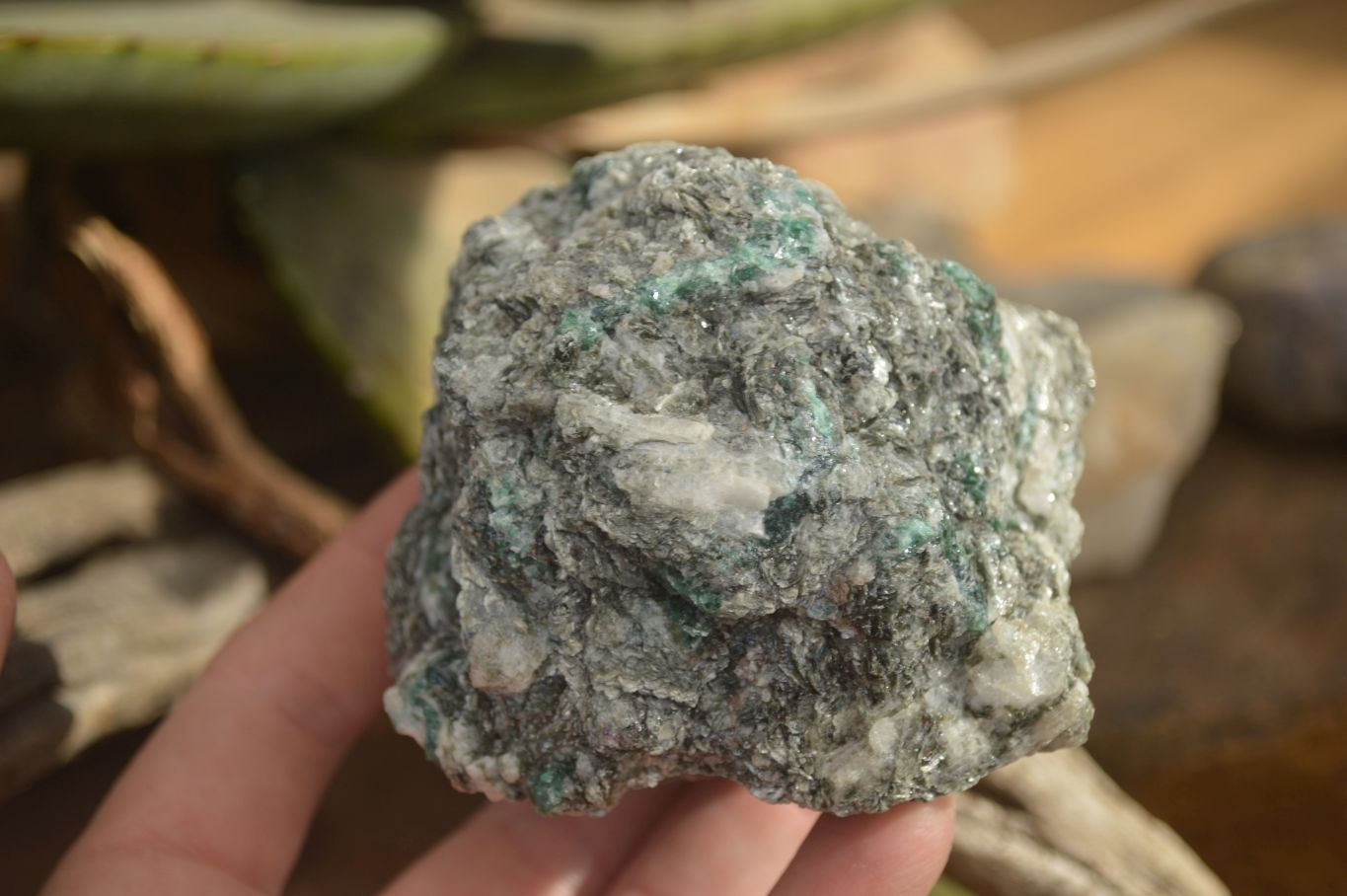 Natural Rare Emerald Mica In Matrix Cobbed Specimens x 12 From Mutoko, Zimbabwe - Toprock Gemstones and Minerals 