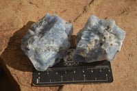 Natural New Sky Blue Calcite Specimens  x 24 From Spitzkop, Namibia - Toprock Gemstones and Minerals 
