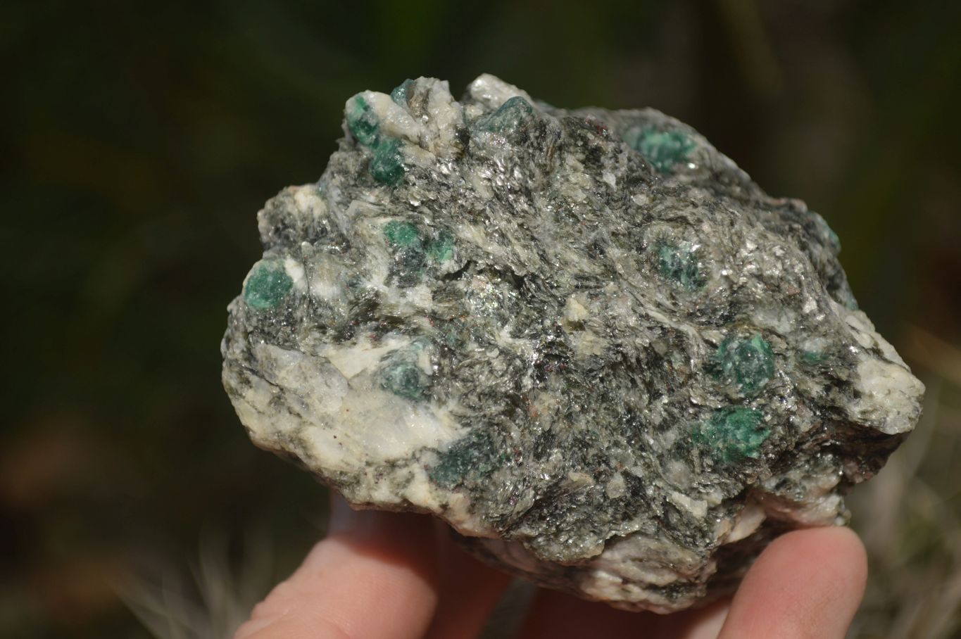 Natural Rare Emerald Mica In Matrix Cobbed Specimens x 12 From Mutoko, Zimbabwe - Toprock Gemstones and Minerals 