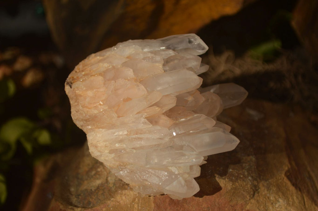 Natural Clear Quartz Crystal Clusters  x 12 From Madagascar - Toprock Gemstones and Minerals 