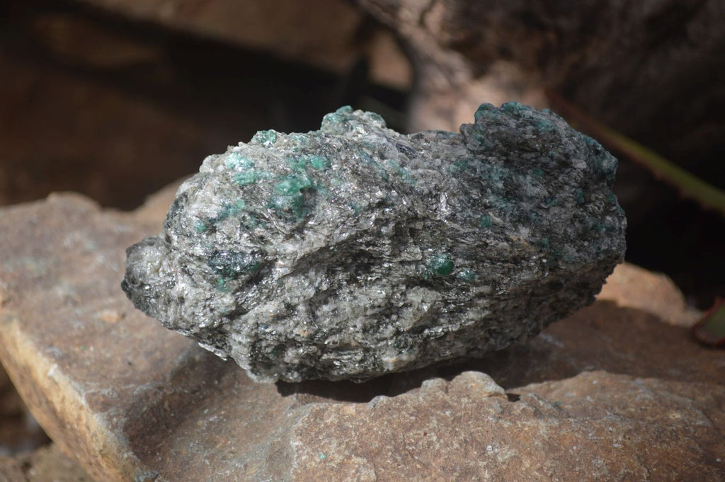 Natural Rare Emerald Mica In Matrix Cobbed Specimens x 12 From Mutoko, Zimbabwe - Toprock Gemstones and Minerals 