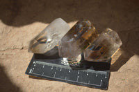 Polished Wispy Phantom Smokey Quartz Points x 12 From Madagascar - Toprock Gemstones and Minerals 