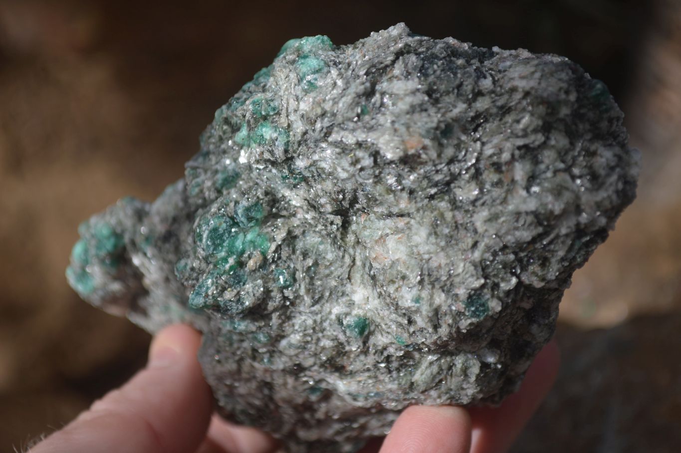 Natural Rare Emerald Mica In Matrix Cobbed Specimens x 12 From Mutoko, Zimbabwe - Toprock Gemstones and Minerals 