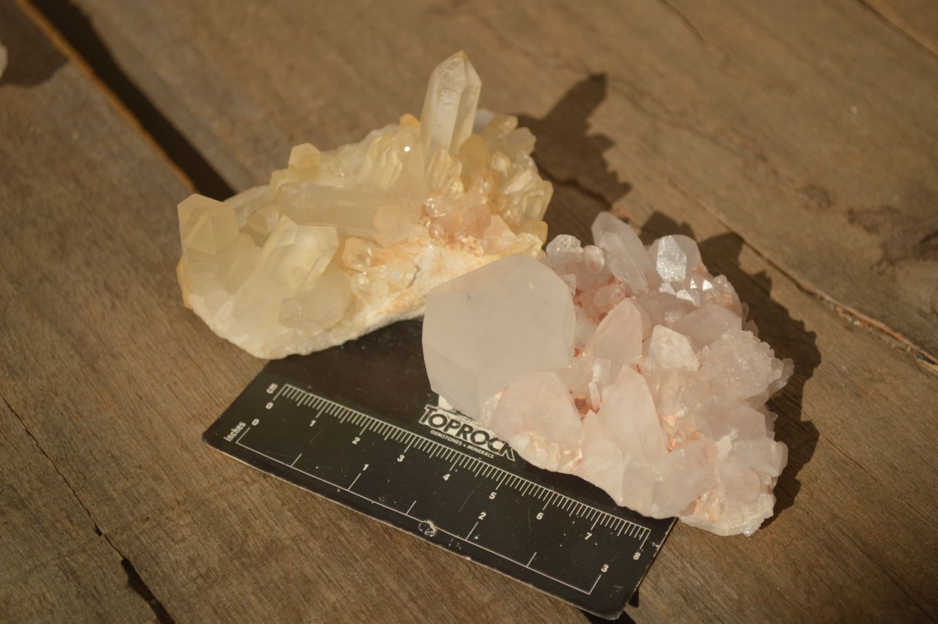 Natural Clear Quartz Crystal Clusters  x 12 From Madagascar - Toprock Gemstones and Minerals 