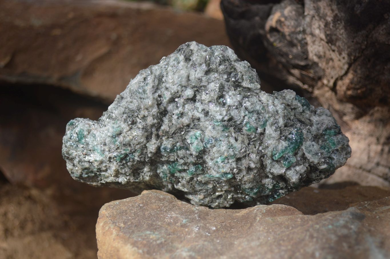 Natural Rare Emerald Mica In Matrix Cobbed Specimens x 12 From Mutoko, Zimbabwe - Toprock Gemstones and Minerals 