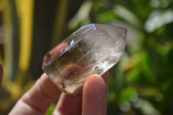 Polished Wispy Phantom Smokey Quartz Points x 12 From Madagascar - Toprock Gemstones and Minerals 