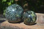 Polished Stromatolite / Kambamba Jasper Spheres  x 2 From Madagascar - Toprock Gemstones and Minerals 