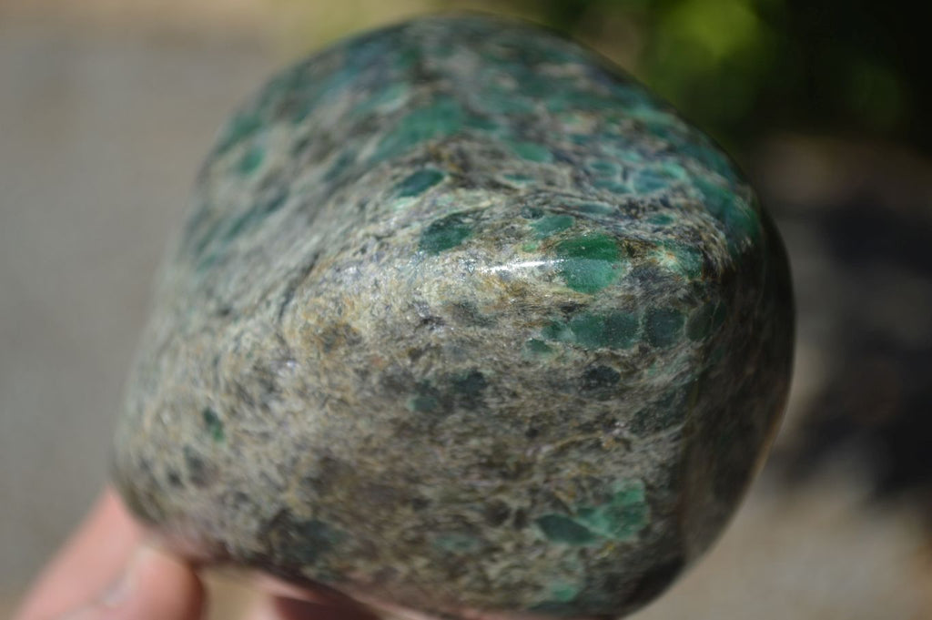 Polished Rare Emerald In Matrix Standing Free Form  x 1 From Sandawana, Zimbabwe - Toprock Gemstones and Minerals 