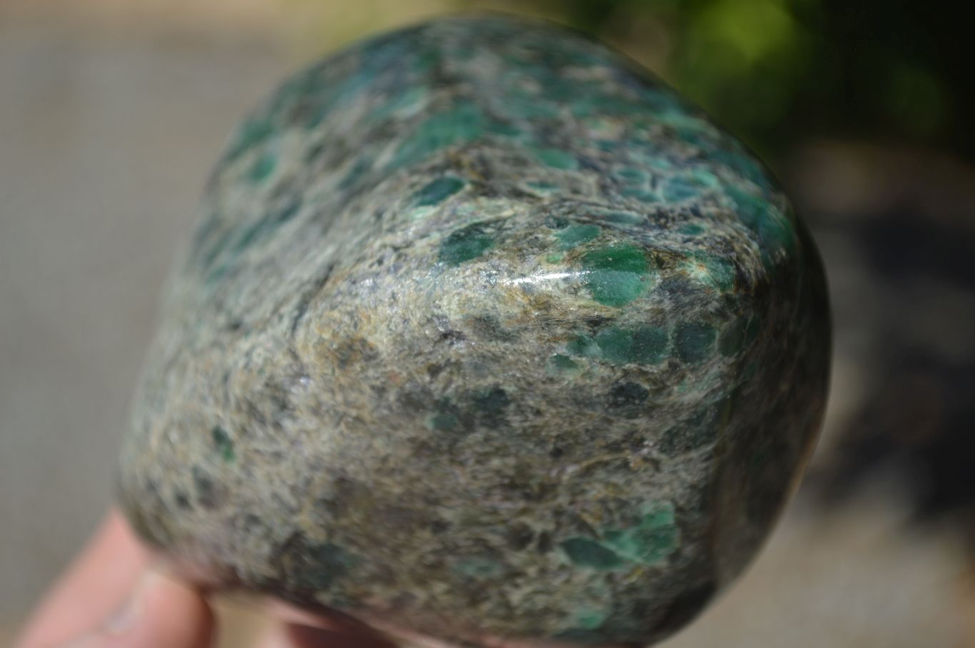 Polished Rare Emerald In Matrix Standing Free Form  x 1 From Sandawana, Zimbabwe - Toprock Gemstones and Minerals 