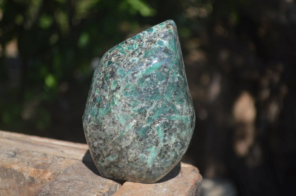 Polished Rare Emerald In Matrix Standing Free Form  x 1 From Sandawana, Zimbabwe - Toprock Gemstones and Minerals 