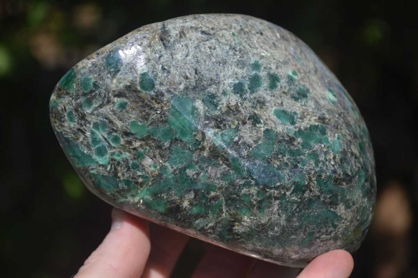 Polished Rare Emerald In Matrix Standing Free Form  x 1 From Sandawana, Zimbabwe - Toprock Gemstones and Minerals 