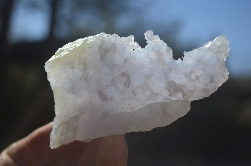 Natural Etched Blue Chalcedony Specimens  x 12 From Nsanje, Malawi - Toprock Gemstones and Minerals 