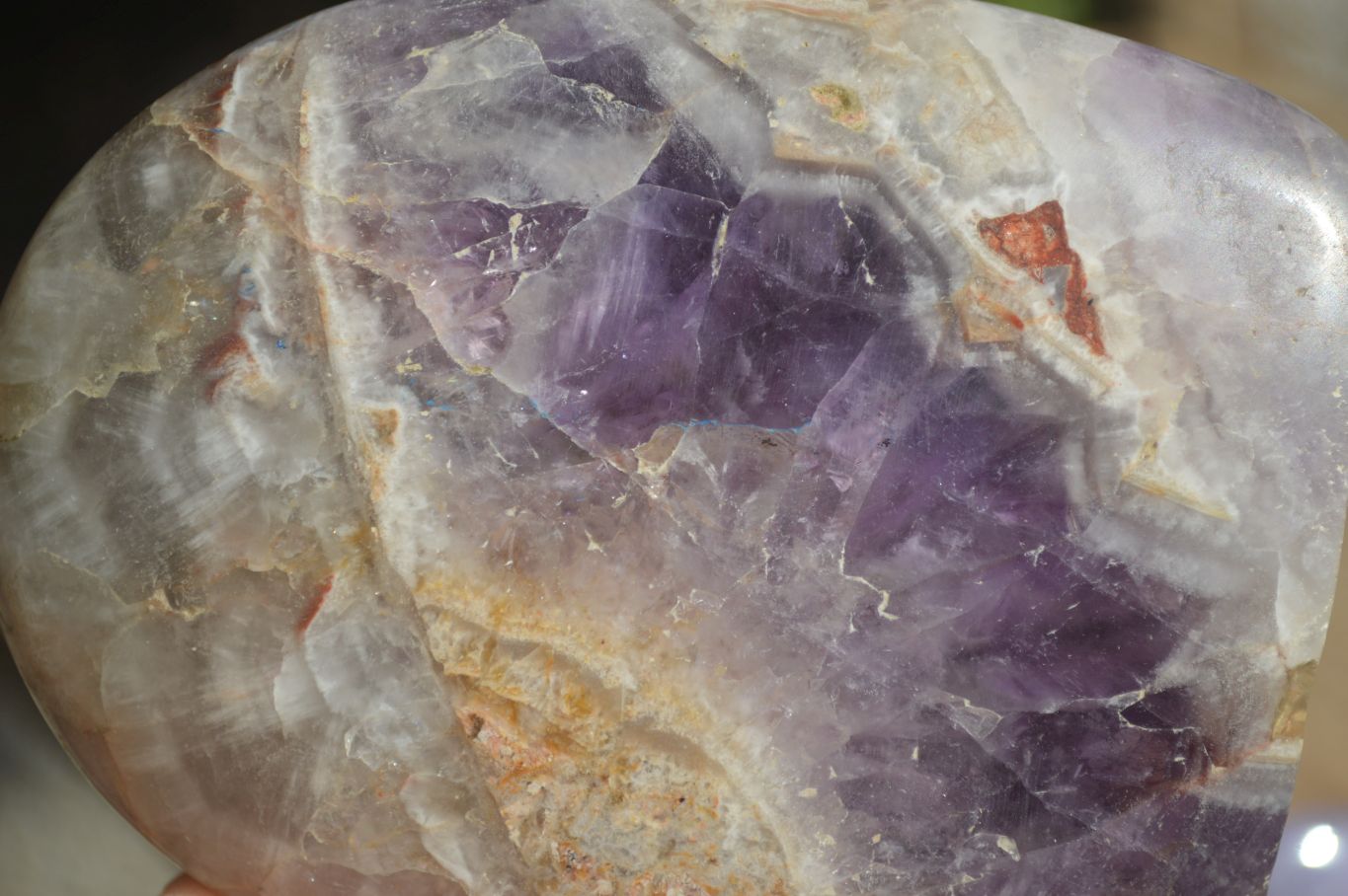 Polished Dream Amethyst Standing Free Forms  x 3 From Madagascar - Toprock Gemstones and Minerals 