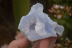 Natural Etched Blue Chalcedony Specimens  x 12 From Nsanje, Malawi - Toprock Gemstones and Minerals 