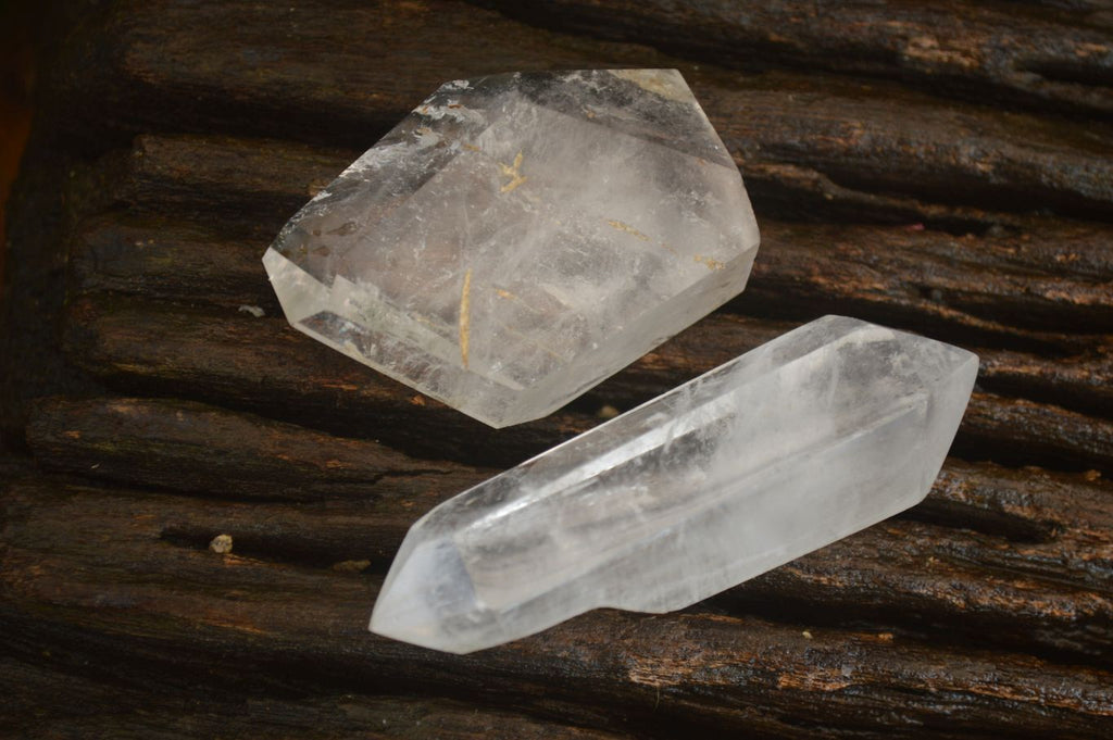 Polished Double Terminated Clear Quartz Points x 12 From Madagascar - Toprock Gemstones and Minerals 