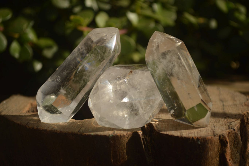 Polished Double Terminated Clear Quartz Points x 12 From Madagascar - Toprock Gemstones and Minerals 