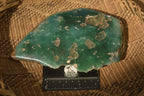 Polished On One Side Emerald Mtorolite Plates x 2 From Mutorashanga, Zimbabwe - Toprock Gemstones and Minerals 