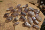Natural Single Amethyst Window Quartz Crystals  x 21 From Chiredzi, Zimbabwe - Toprock Gemstones and Minerals 